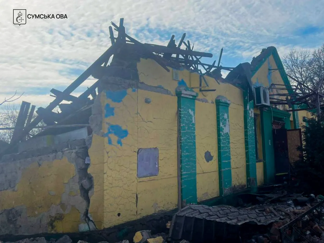 Сумську область обстрілювали майже всю добу. Фото - Сумська ОВА Сумська область, війна