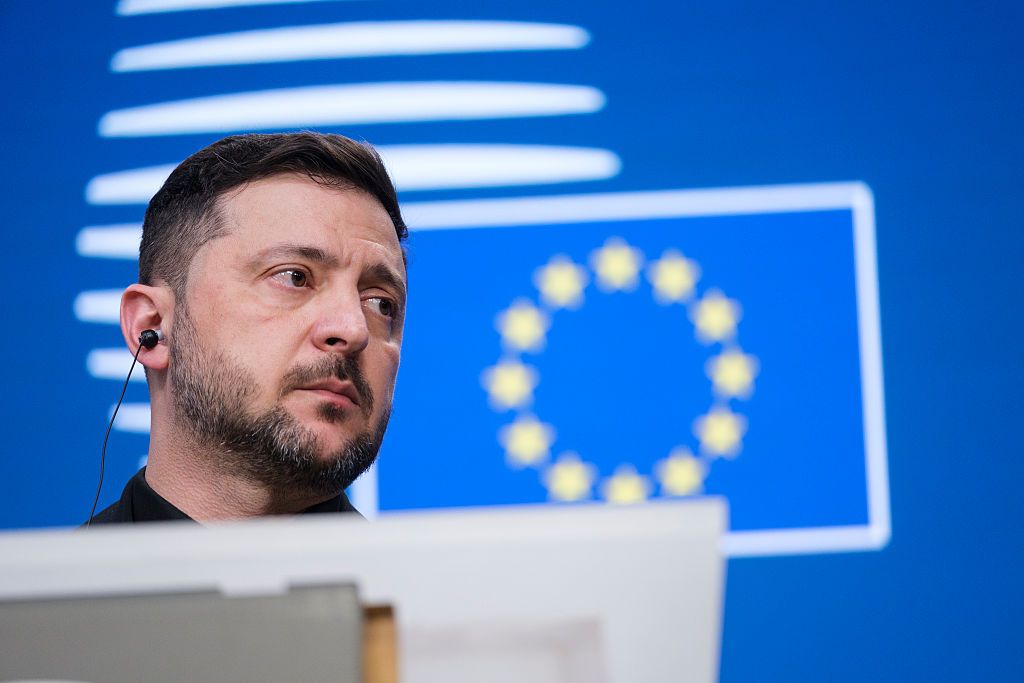 Зеленський звертається до ЄС Зеленський пі час саміту ЄС