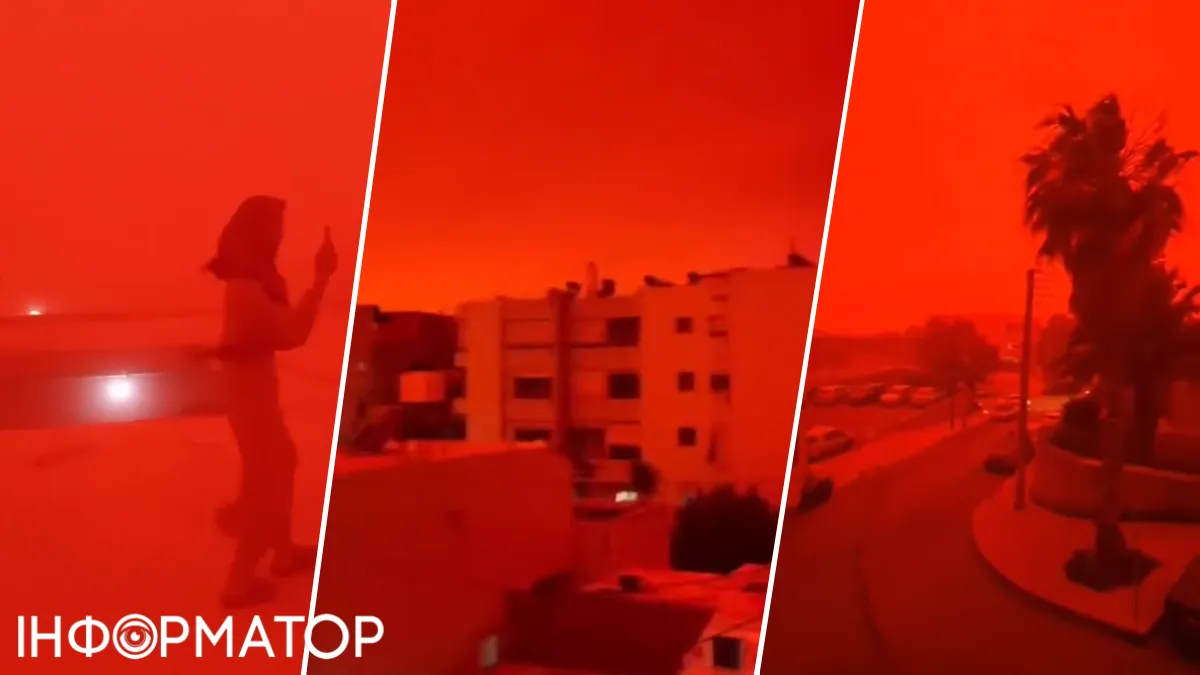 Крит накрила піщана буря із Сахари: небо стало червоним