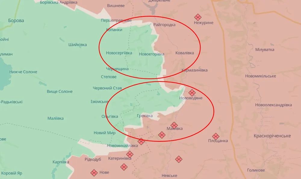 ЗСУ утримують рубежі Луганської області, 1 квітня 2026 року. Фото: DeepState
