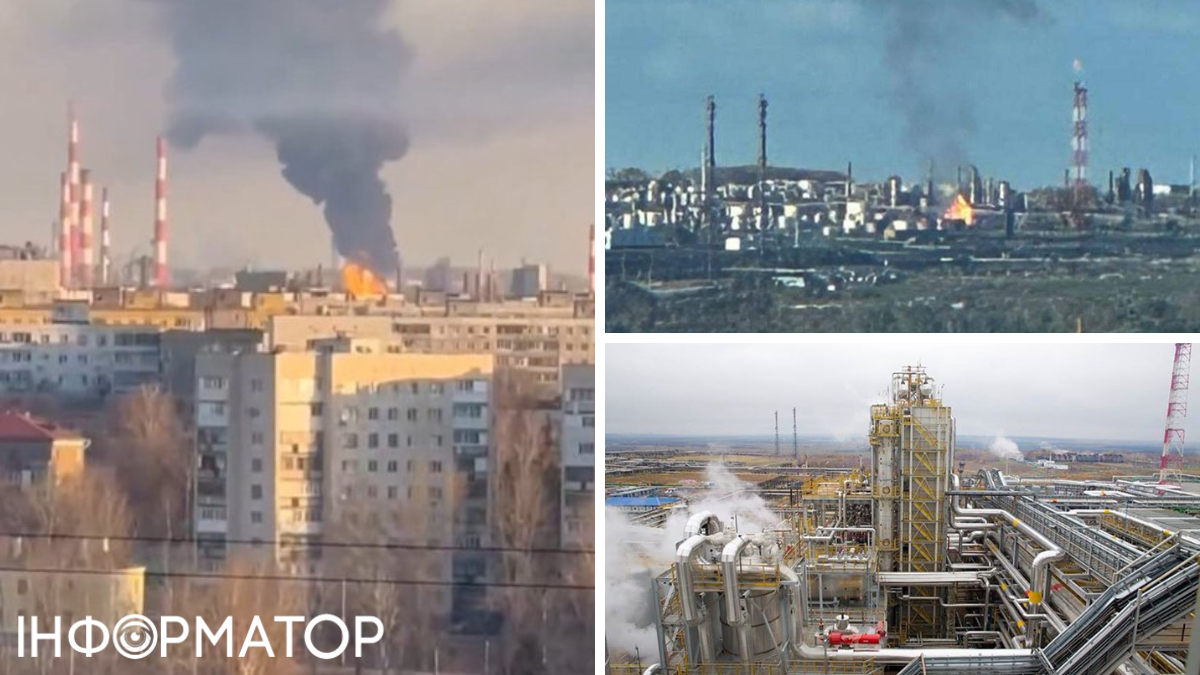 В Росії дрони підпалили стратегічно важливий НПЗ за 1300 кілометрів від кордону України (відео)