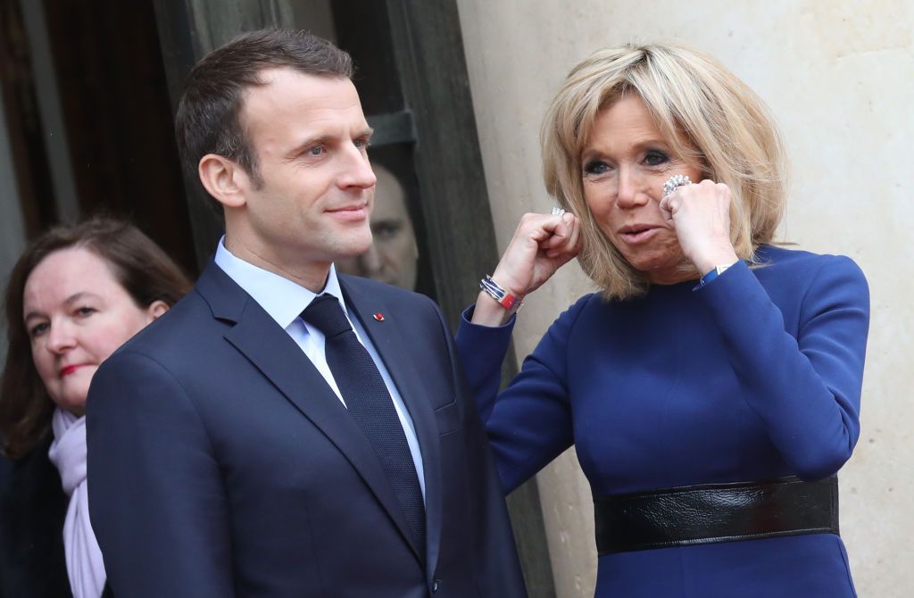 Президент Франции Эммануэль Макрон и его супруга Брижит Макрон Фото: Getty Images