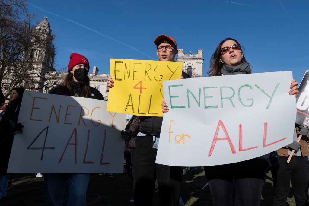 Протест проти кризи вартості життя в Лондоні у 2022 році