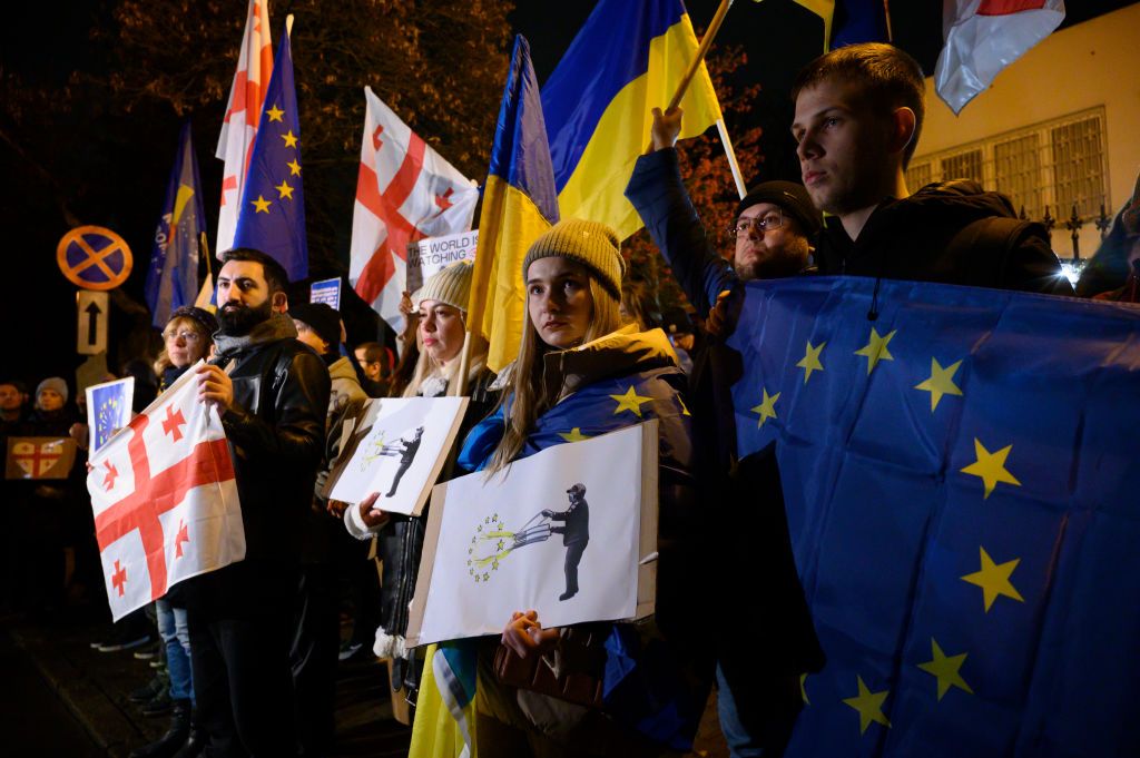 Мітинг щодо вступу України в ЄС Мітинг на підтримку українців в ЄС у Польщі