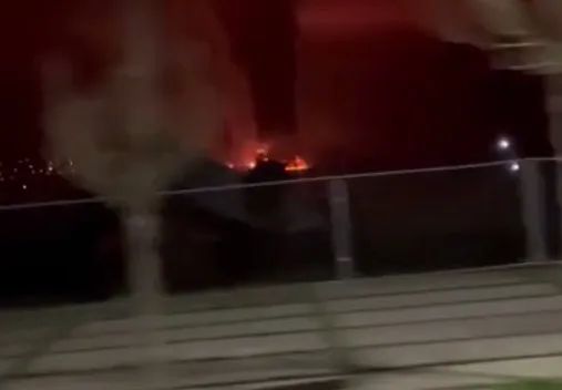 Шесхаріс горить