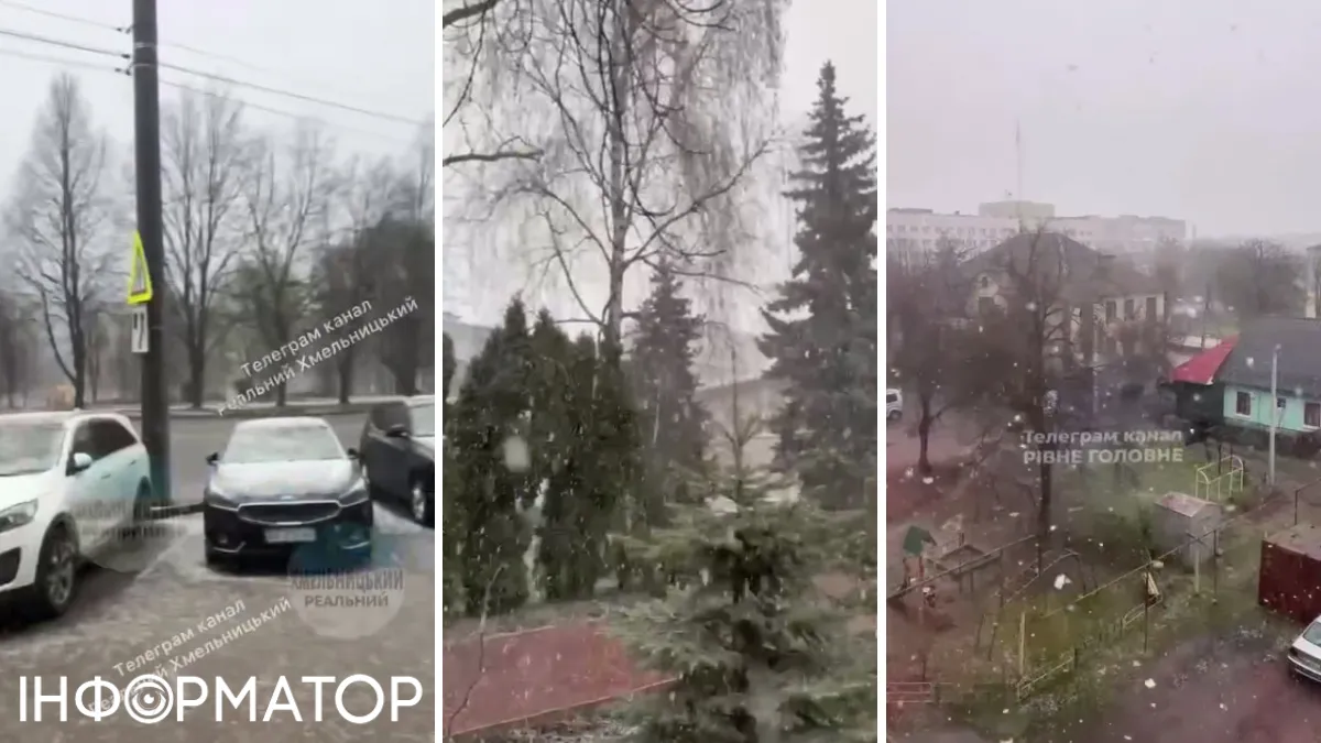 В Украине среди весны выпал снег: какие регионы засыпает