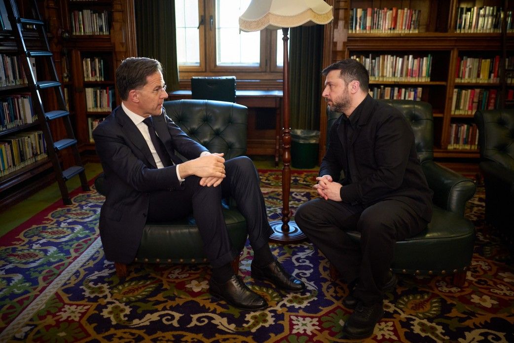 Рютте нелестно оценивает вступление Украины в НАТО. Фото: ОП Рютте и Зеленский