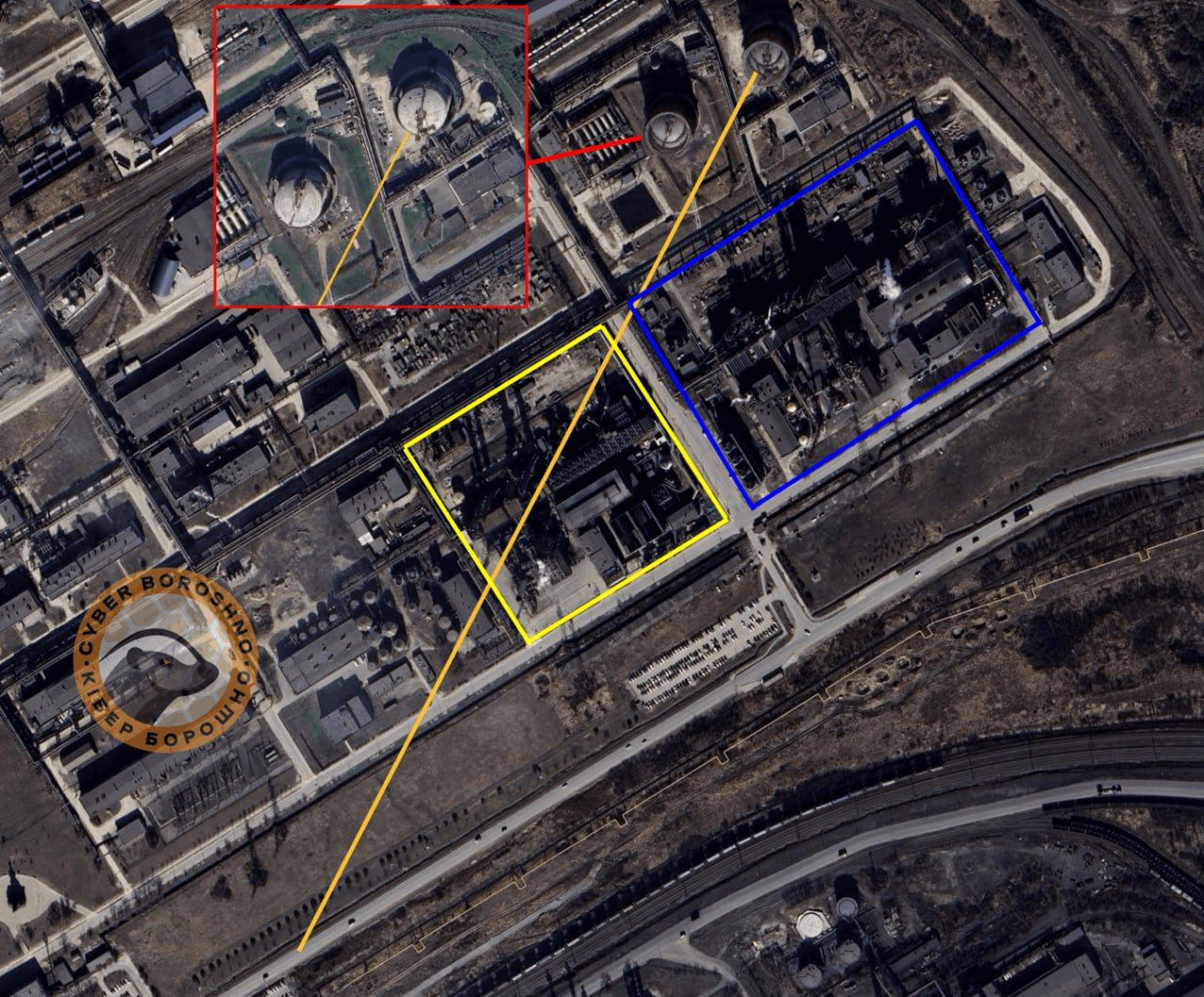 Попадание в аммиачное производство завода Череповец-Азот