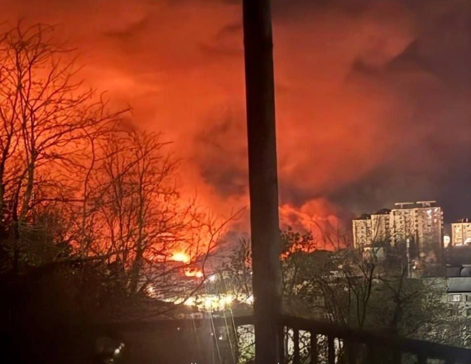 Пожар на НПЗ в Туапсе