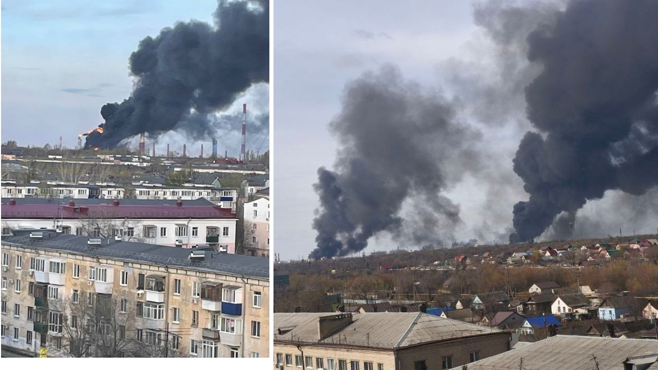 Дрони вдарили по Сизранському НПЗ у Самарській області: на заводі сильна пожежа