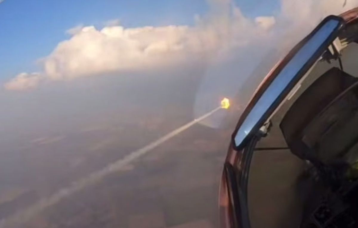 Избиение Шахеда в воздухе