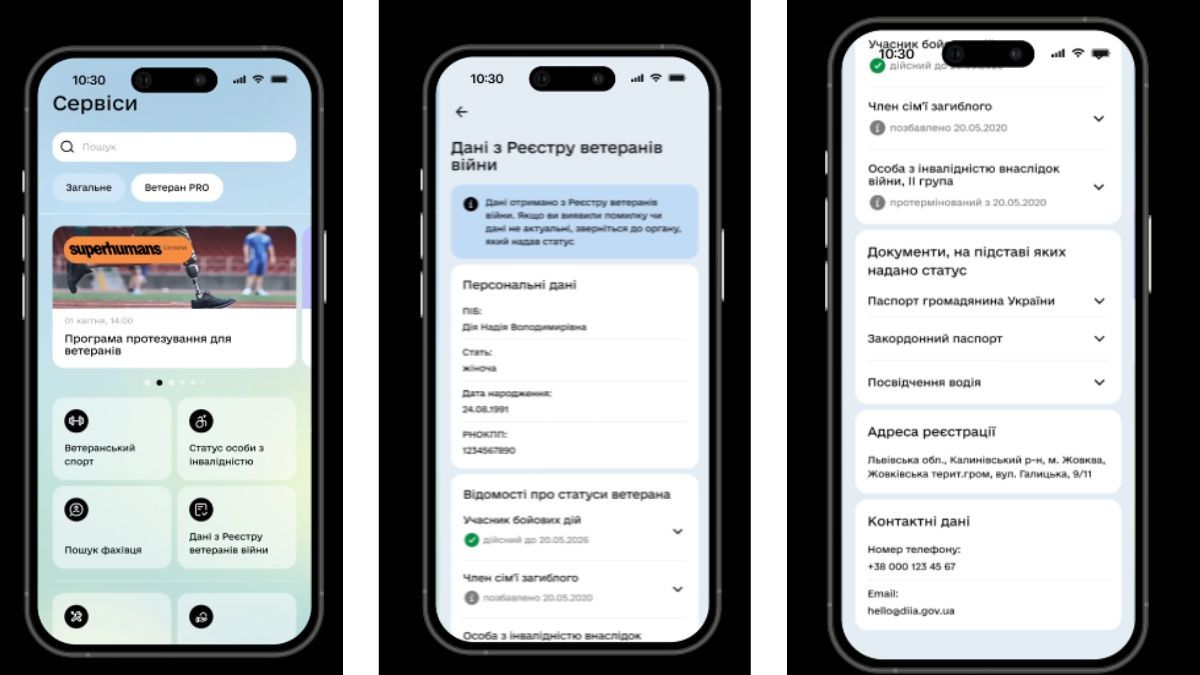 Посвідчення ветерана в Дії Фото: Мінцифра