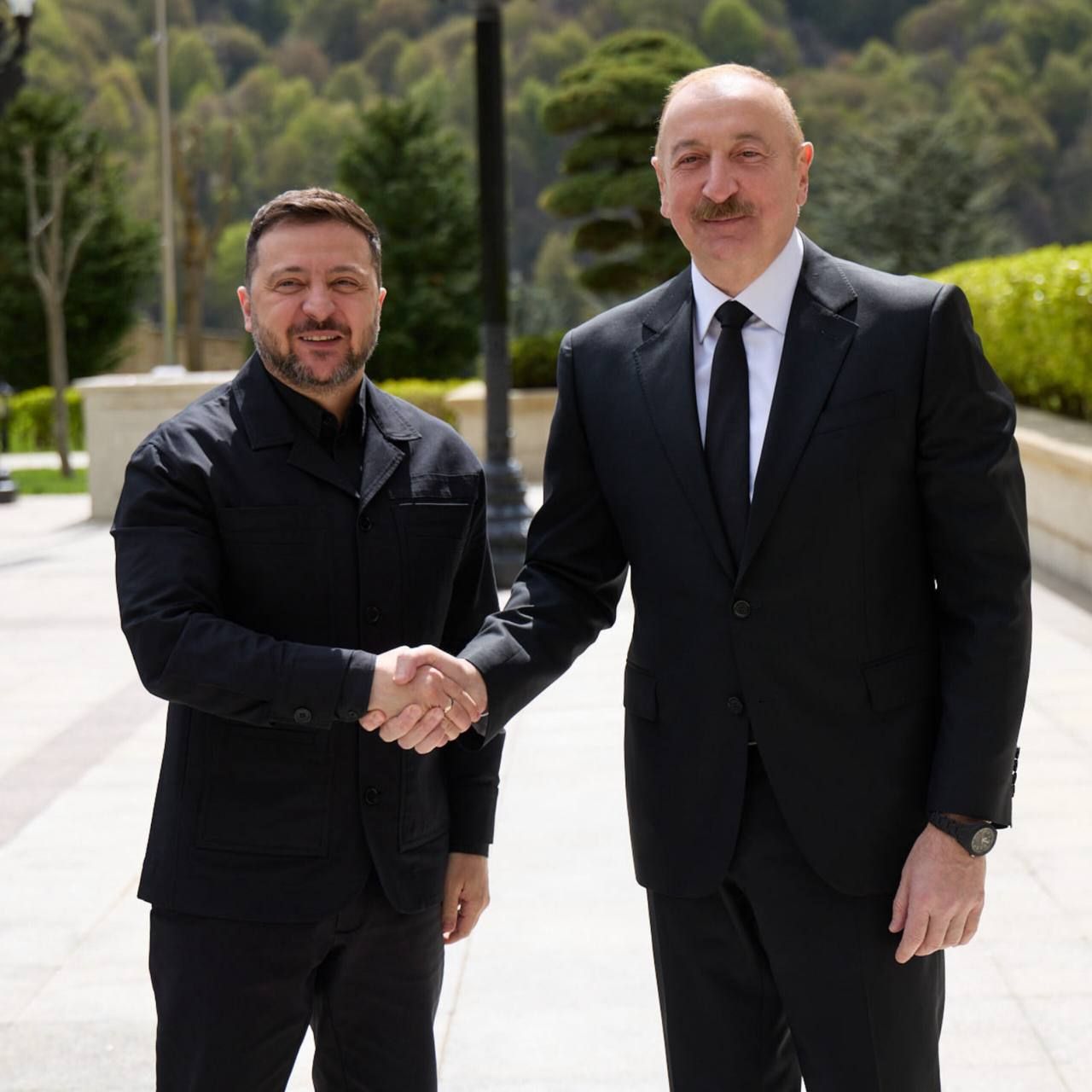Володимир Зеленський з Ільхамом Алієвим