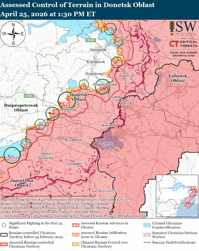 карта бойових дій