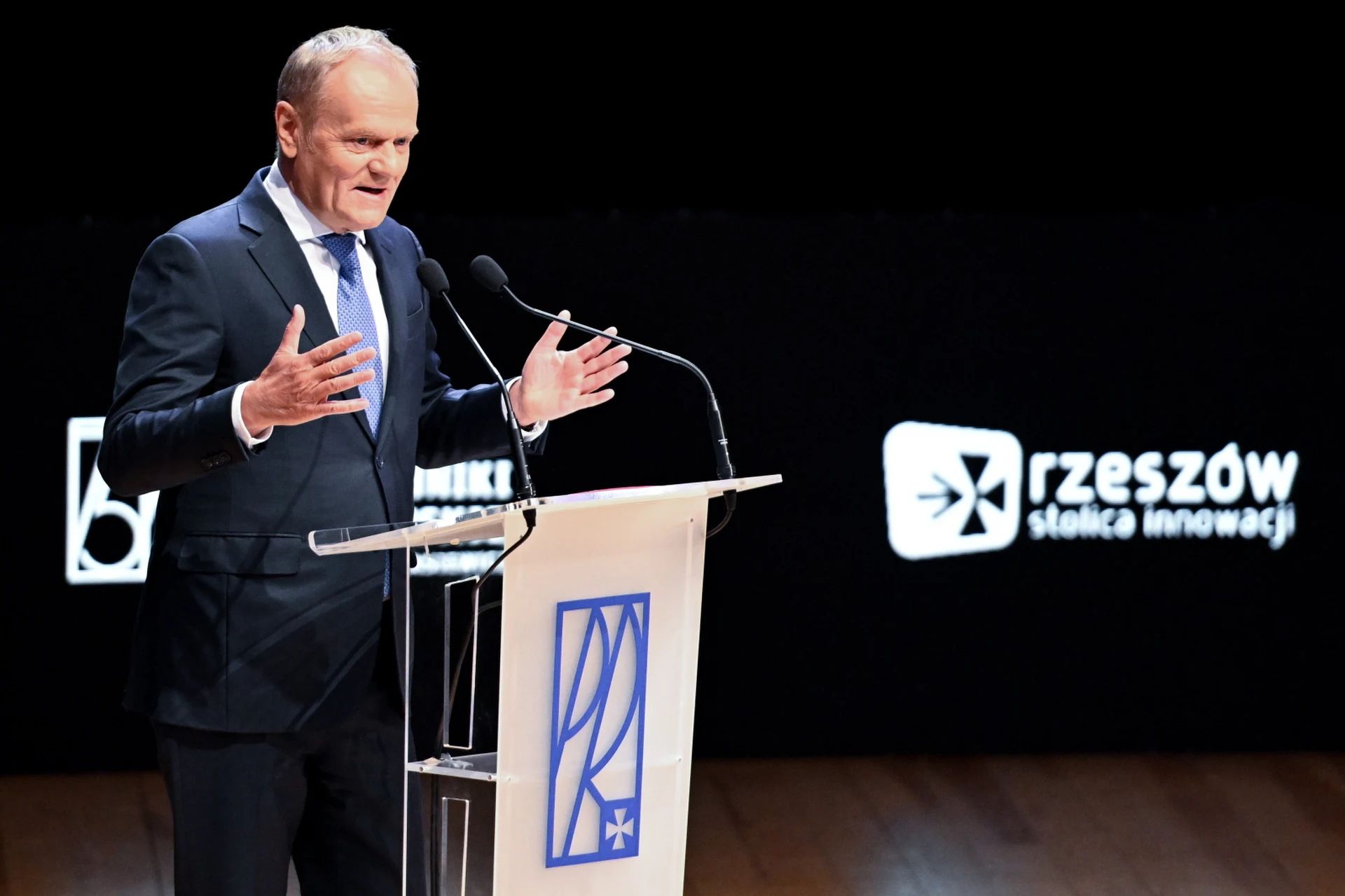 Дональд Туск на конференції в Жешуві