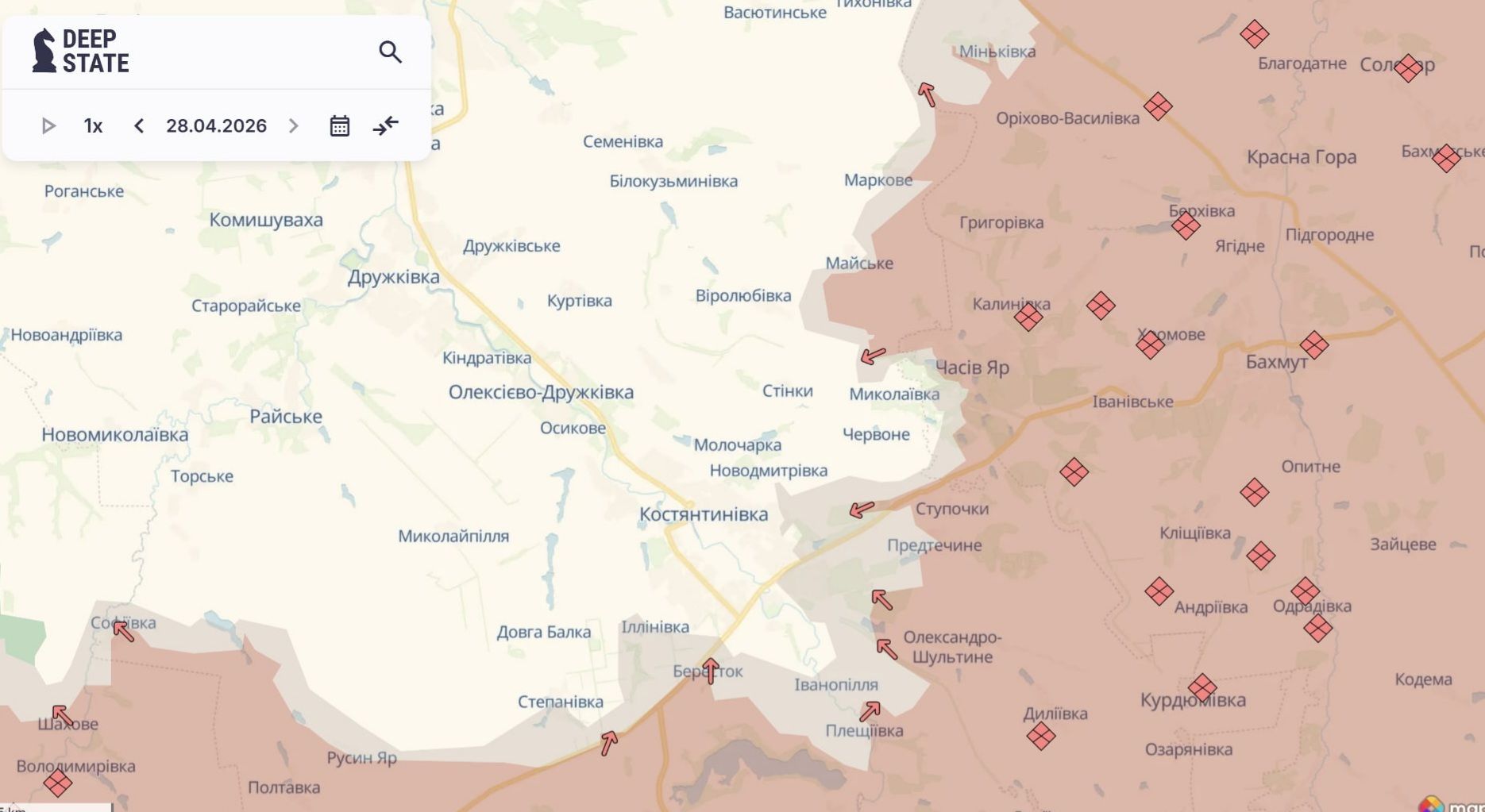 Бересток поруч з Костянтинівкою