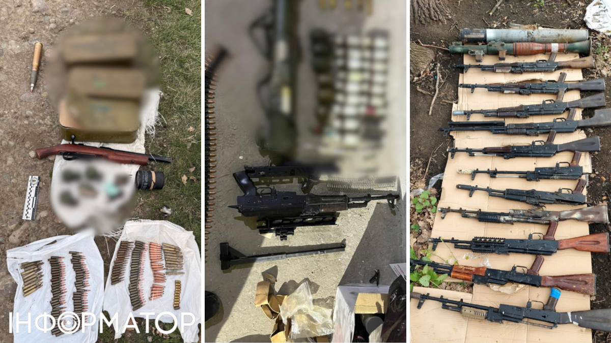 Понад 1000 одиниць зброї та боєприпасів: правоохоронці виявили 20 схованок з нелегальним озброєнням