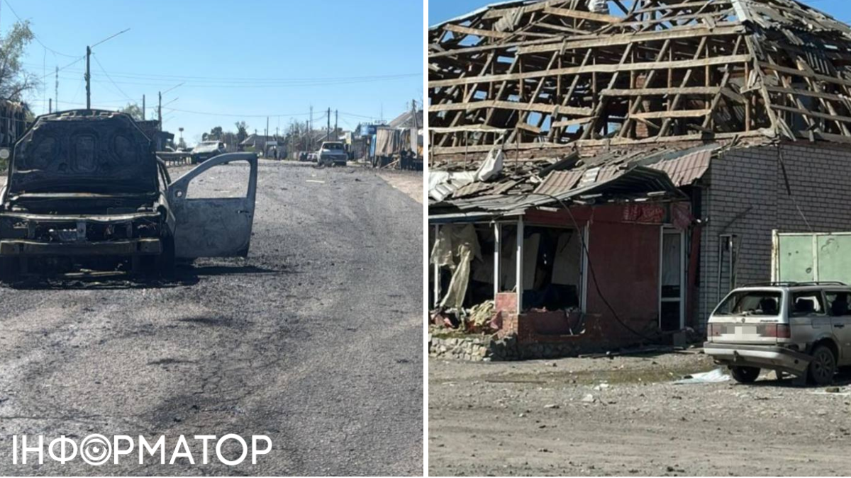 удар Мерефа Харківщина. Фото: t.me/prokuratura_kharkiv, колаж: Інформатор