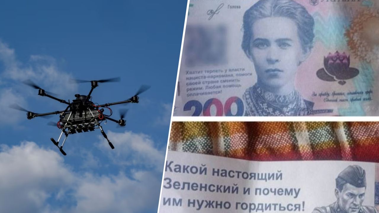 Агитация до 9 мая под видом 200 гривен: оккупанты разбрасывают пропаганду в Краматорске и Славянске