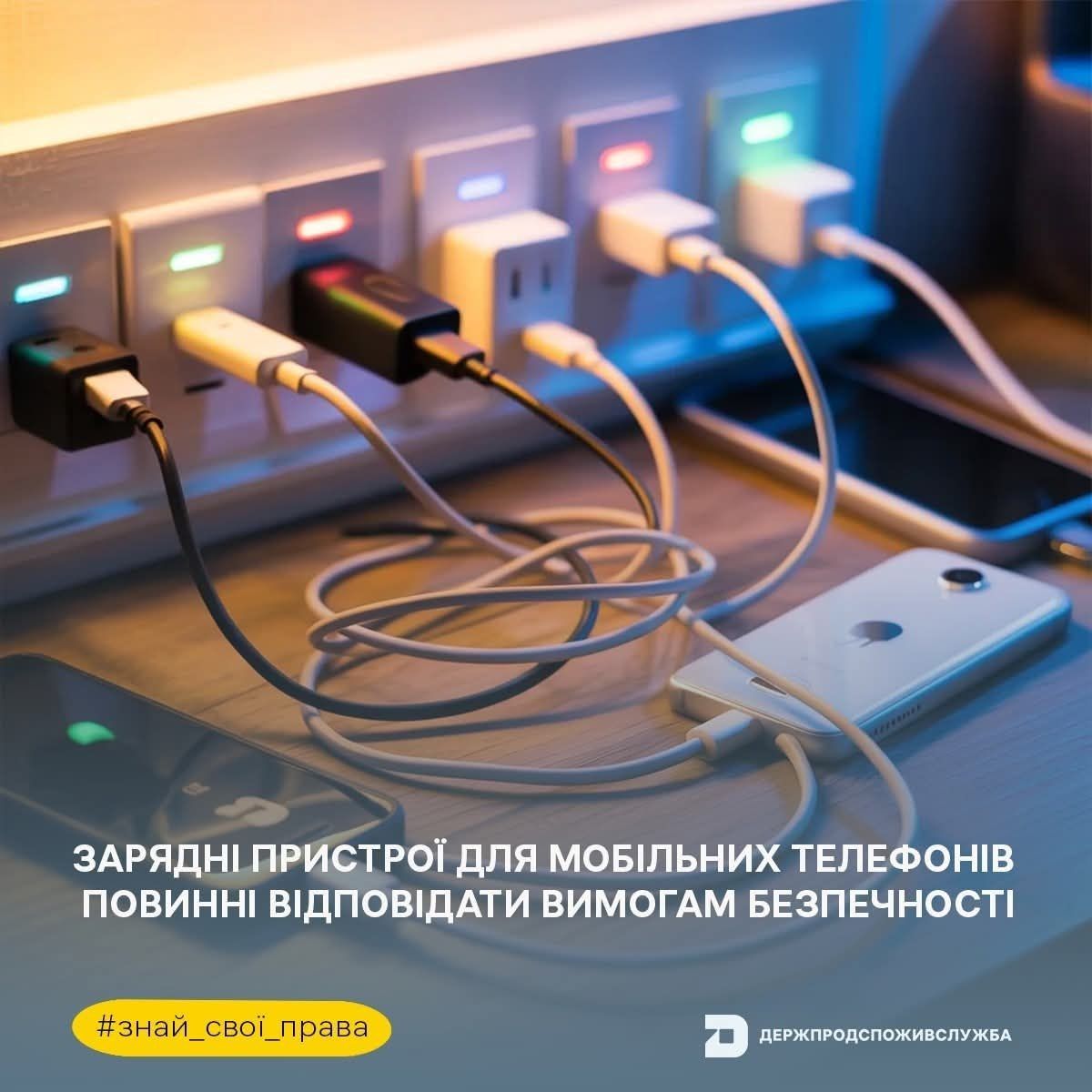 Зарядные устройства для мобильных телефонов Фото: Госпродпотребслужба Зарядные устройства для мобильных телефонов Фото: Госпродпотребслужба