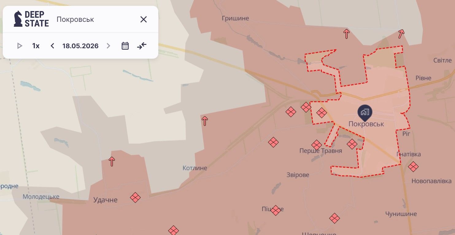покровськ, карта