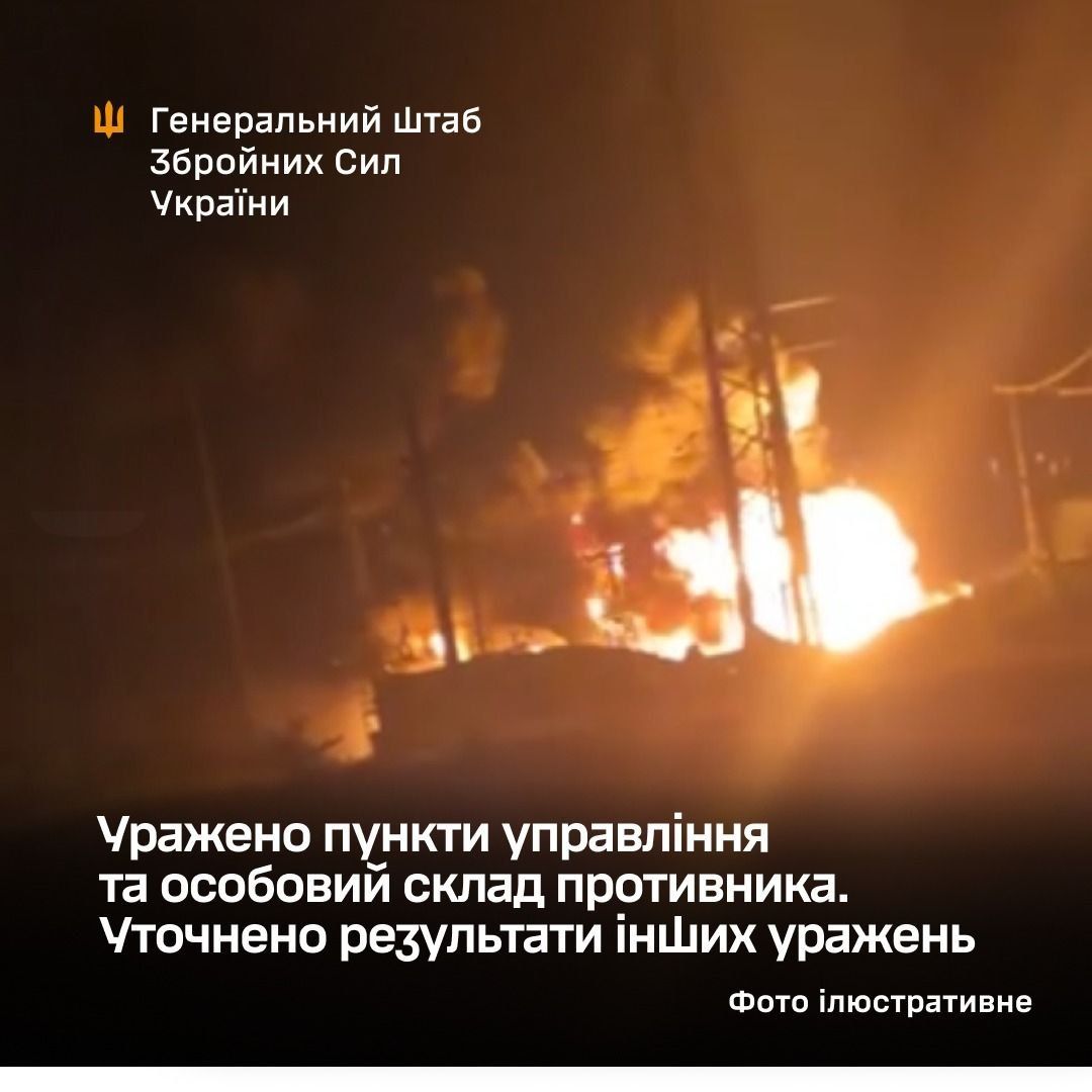 ВСУ нанесли серию ударов по пунктам управления и логистике оккупантов.