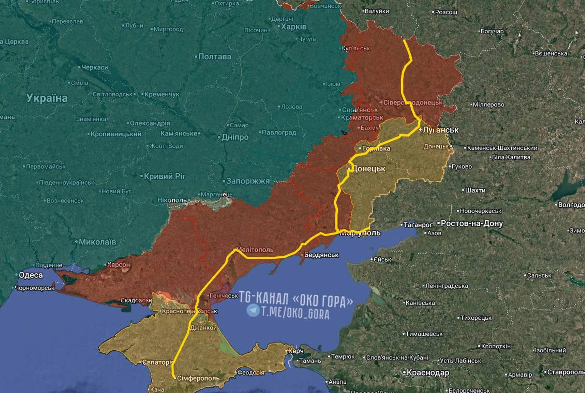 География ударов. Фото: Око Гора География ударов. Фото: Око Гора