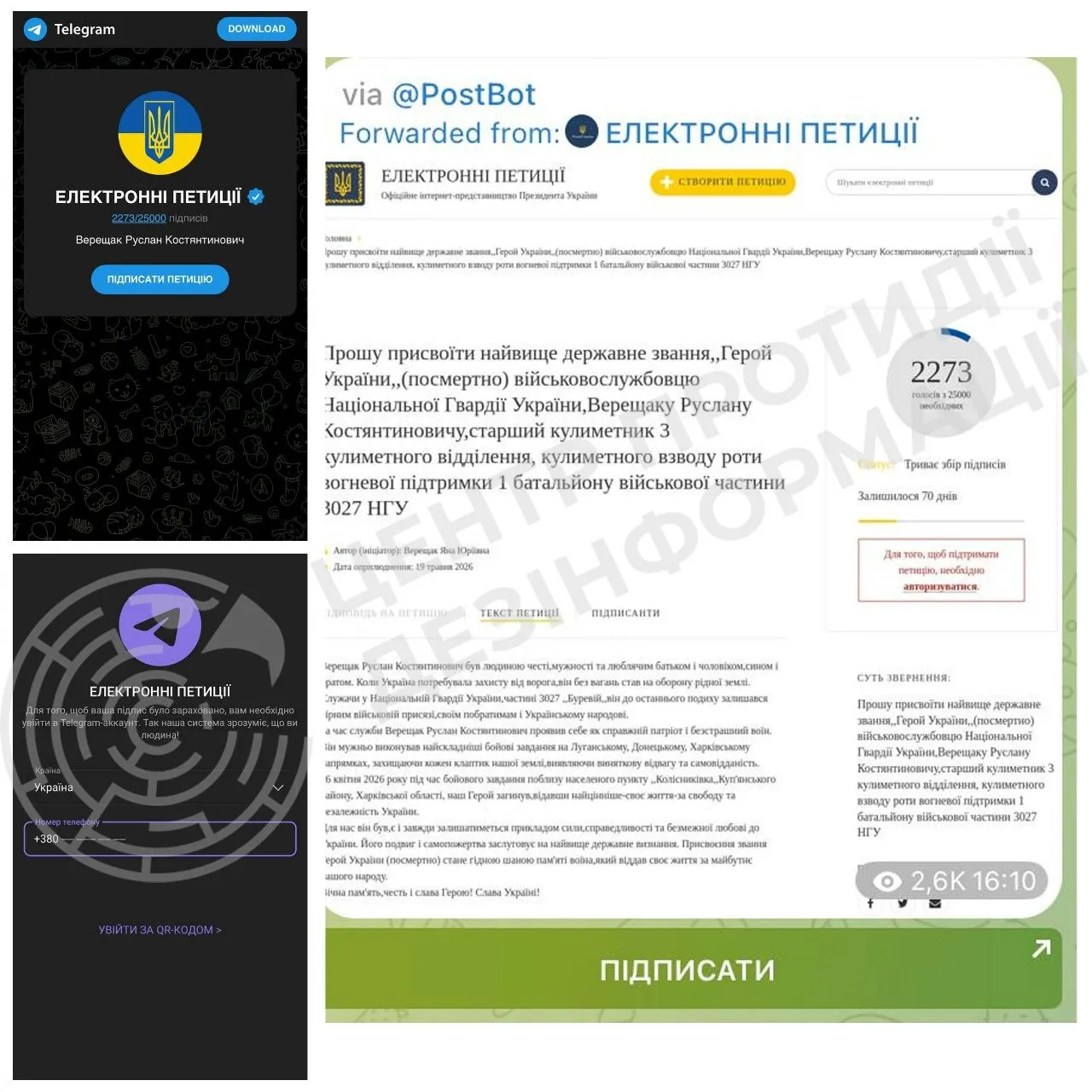 Шахрайське повідомлення Шахрайське повідомлення