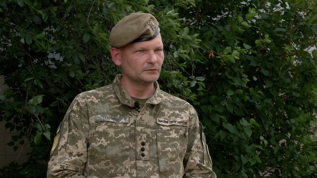 Військовий зробив заяви про подію. Фото: Суспільне Заступник командира батальйона Гермес