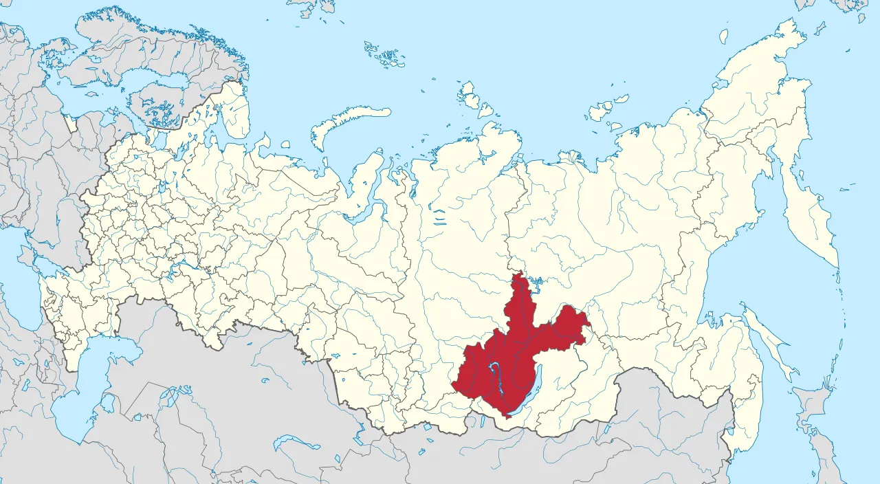 Іркутськ на карті Іркутськ на карті