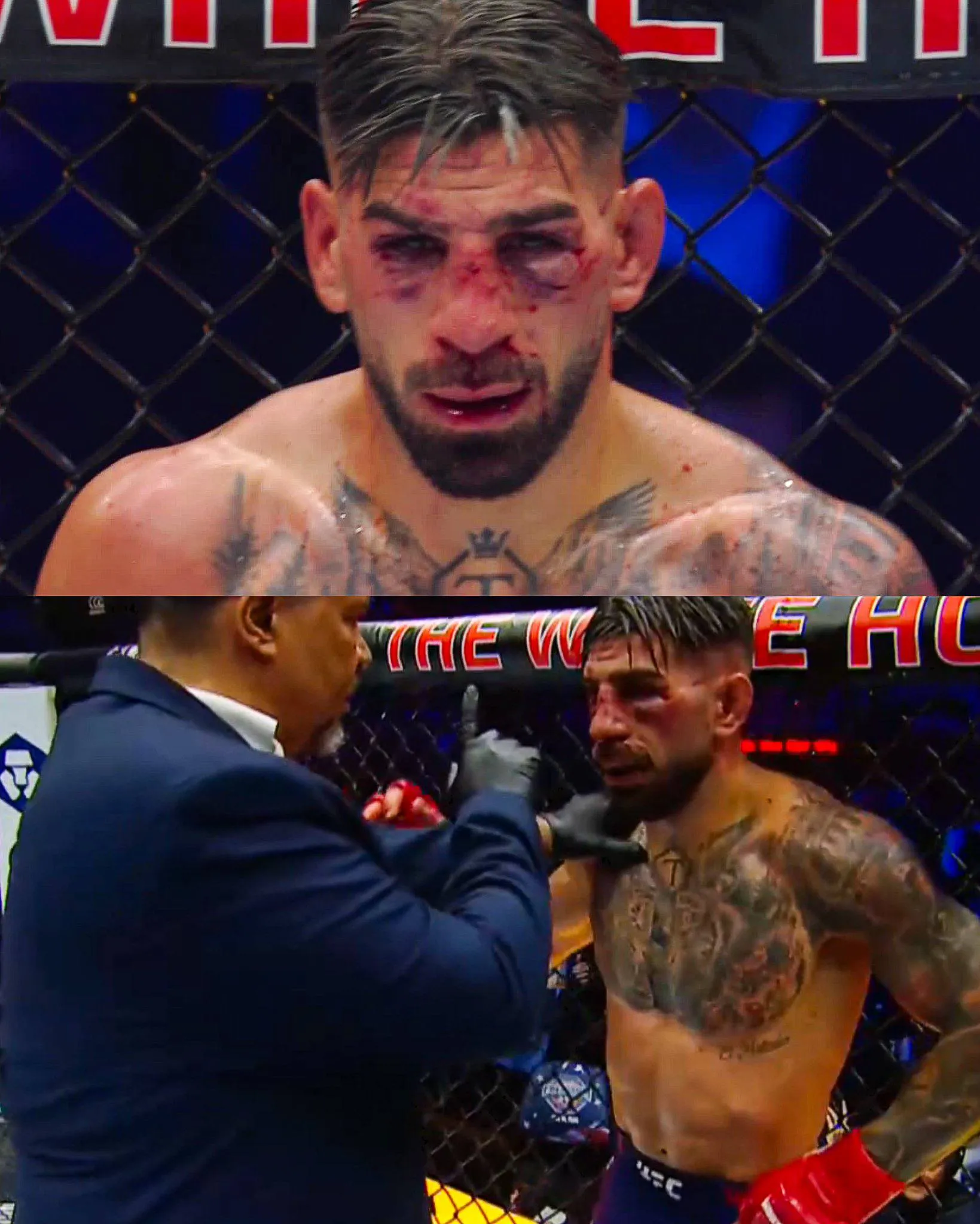 Гейджи одолел Топурию. Фото: скриншот Гейджа Топурия UFC