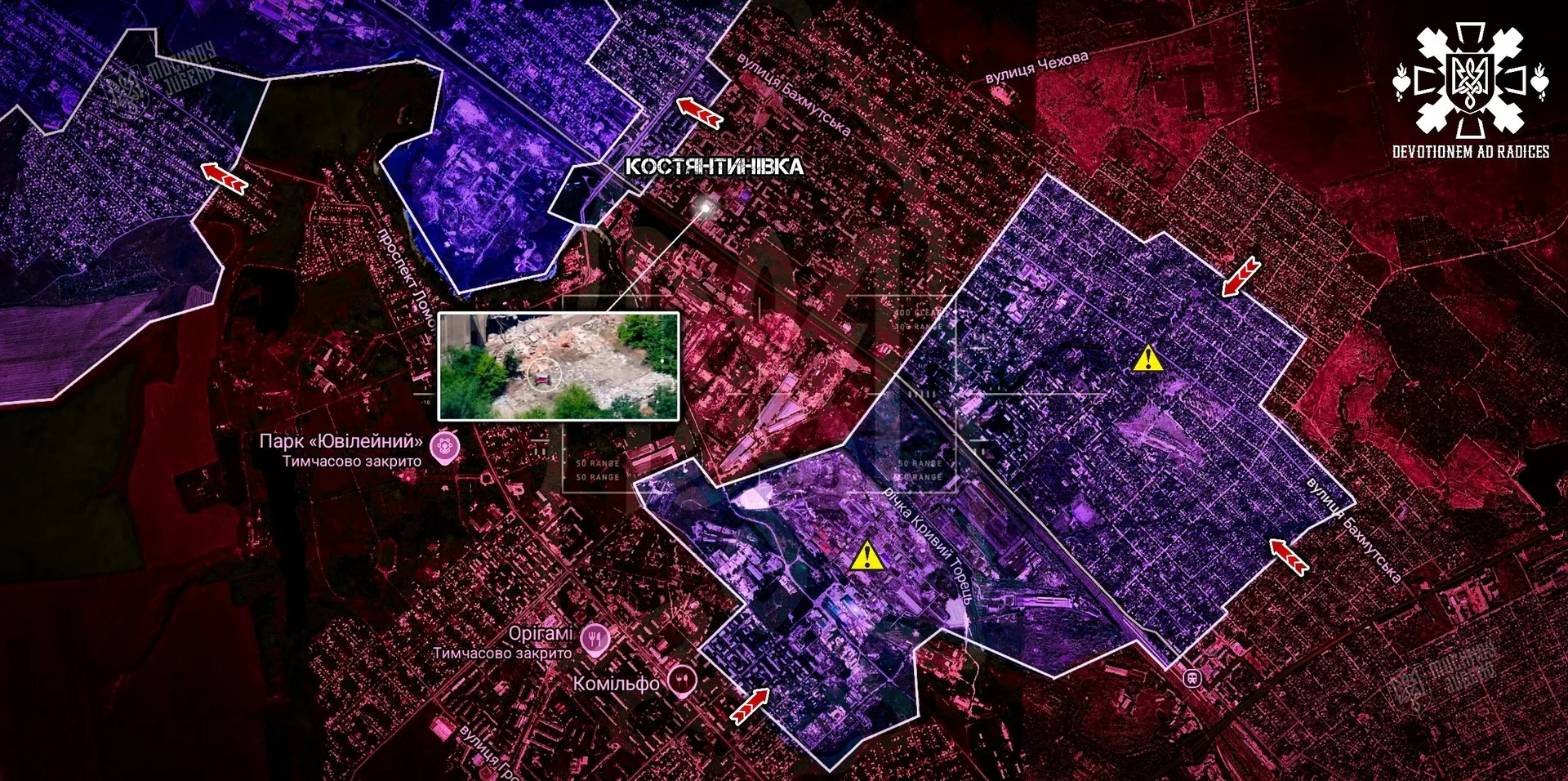 карта боевых действий