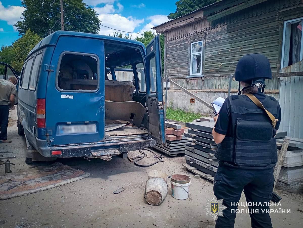 Сумщина под атакой врага, фото: Национальная полиция Украины
