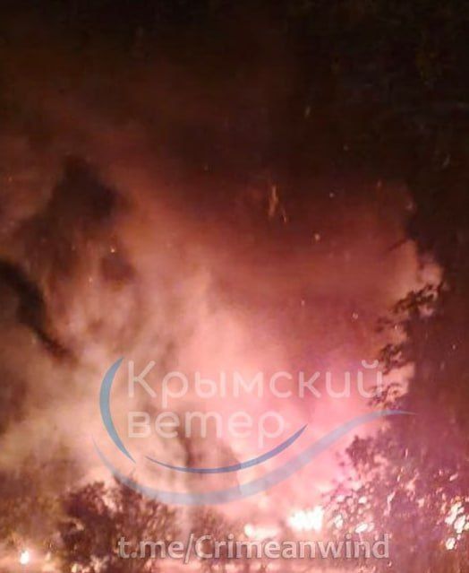 Осередки пожежі в окупованому Криму Осередки пожежі в окупованому Криму