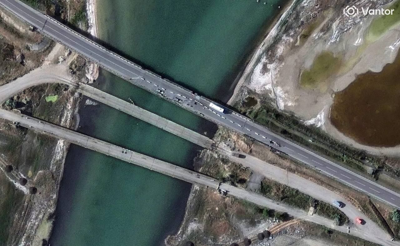 Разрушение на Чонгарском мосту, Крым, 12 июня 2026 года Разрушение на Чонгарском мосту, Крым, 12 июня 2026 года