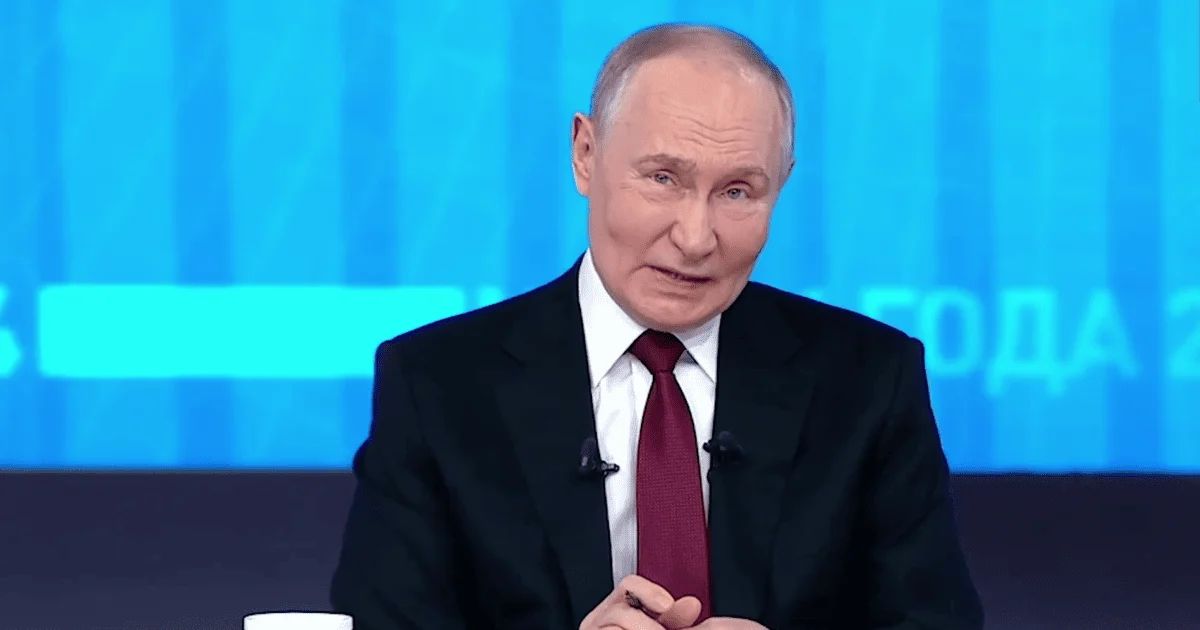 Рейтинг Путіна впав до мінімуму за всю війну, скриншот з відео