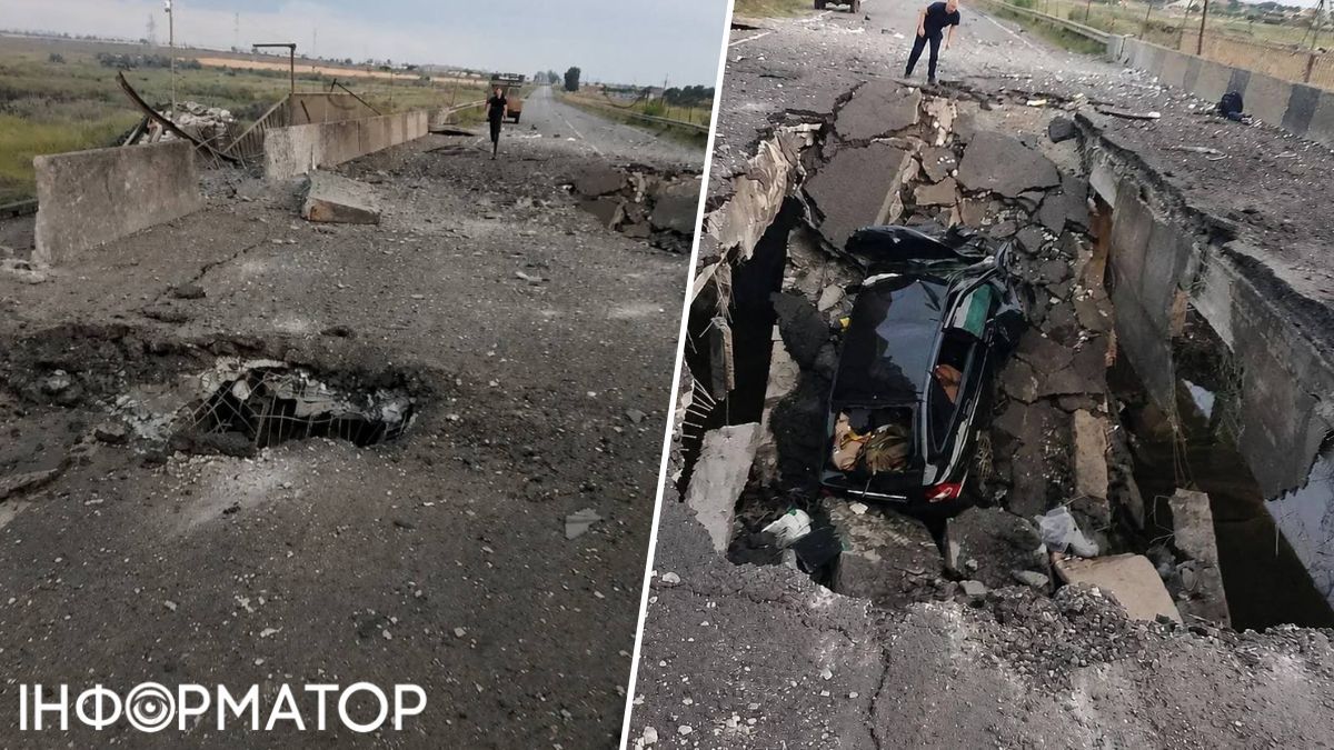 На юге обрушился мост, но не Генический