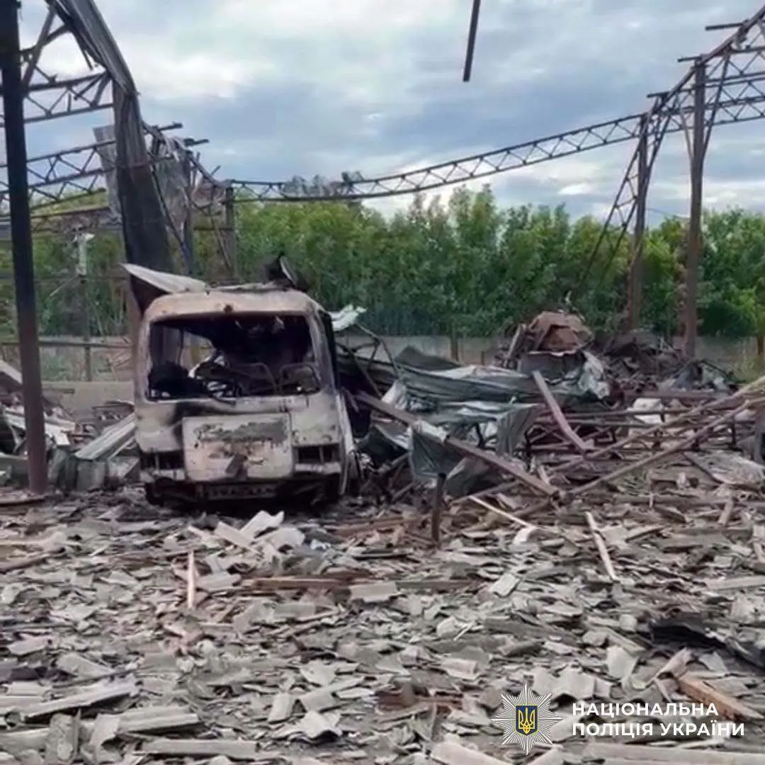 Обстріли Харківщини не вщухають, фото: Національна поліція України