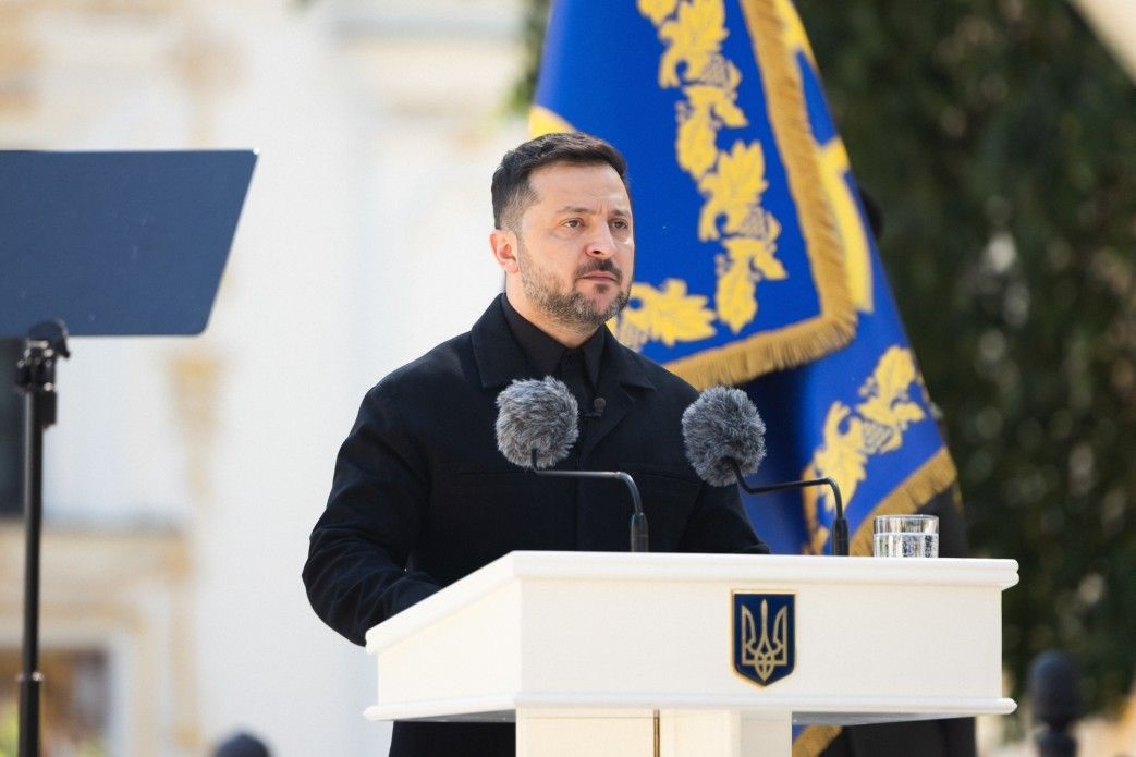 Зеленський під час оголошення про Український національний пантеон, фото: Офіс президента