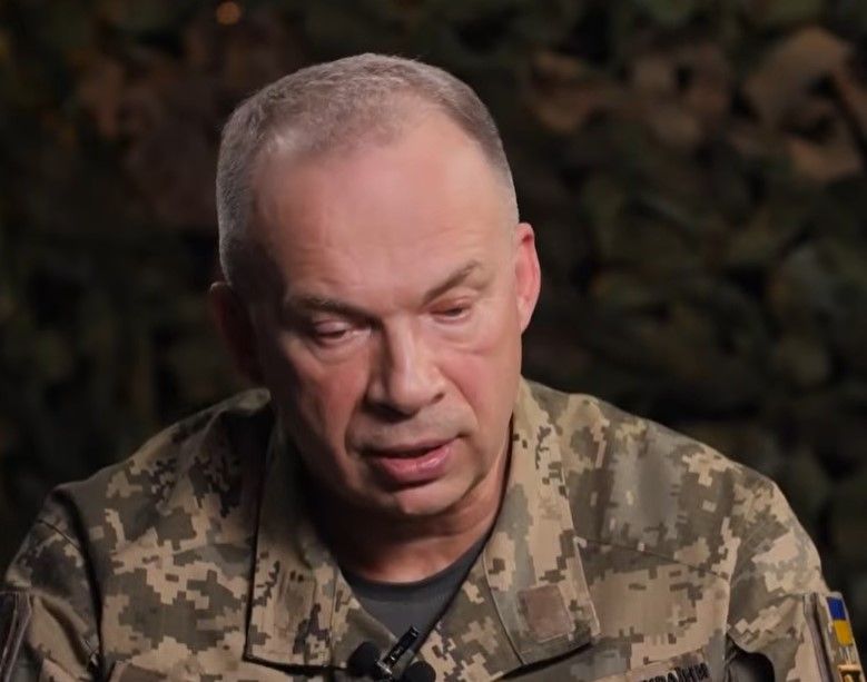 Сирський під час інтерв'ю, скриншот