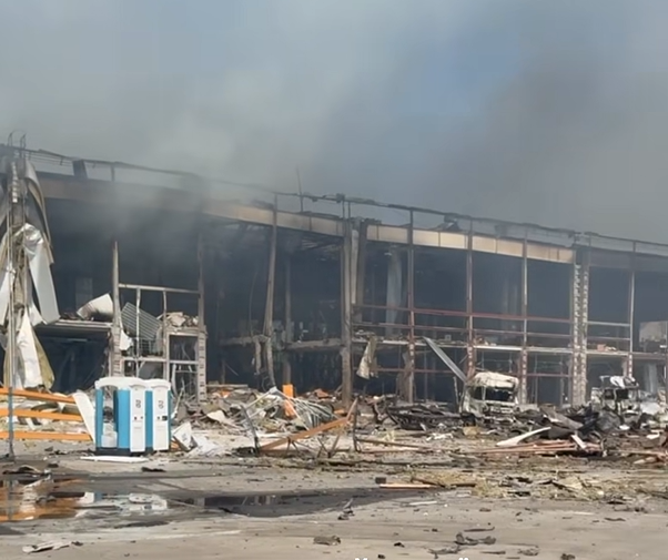 Разрушен центральный состав Обстрел