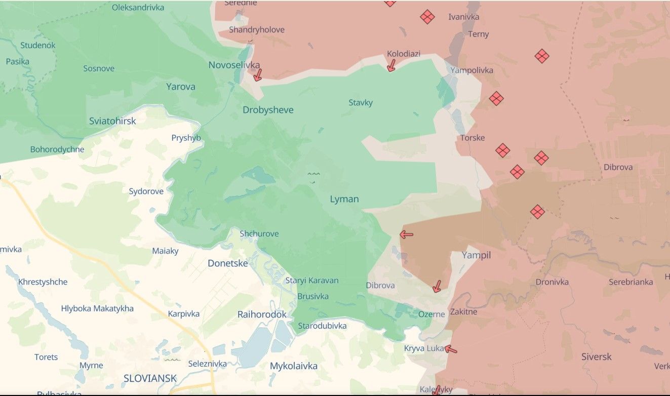 Лінія фронту, мапа Deep State