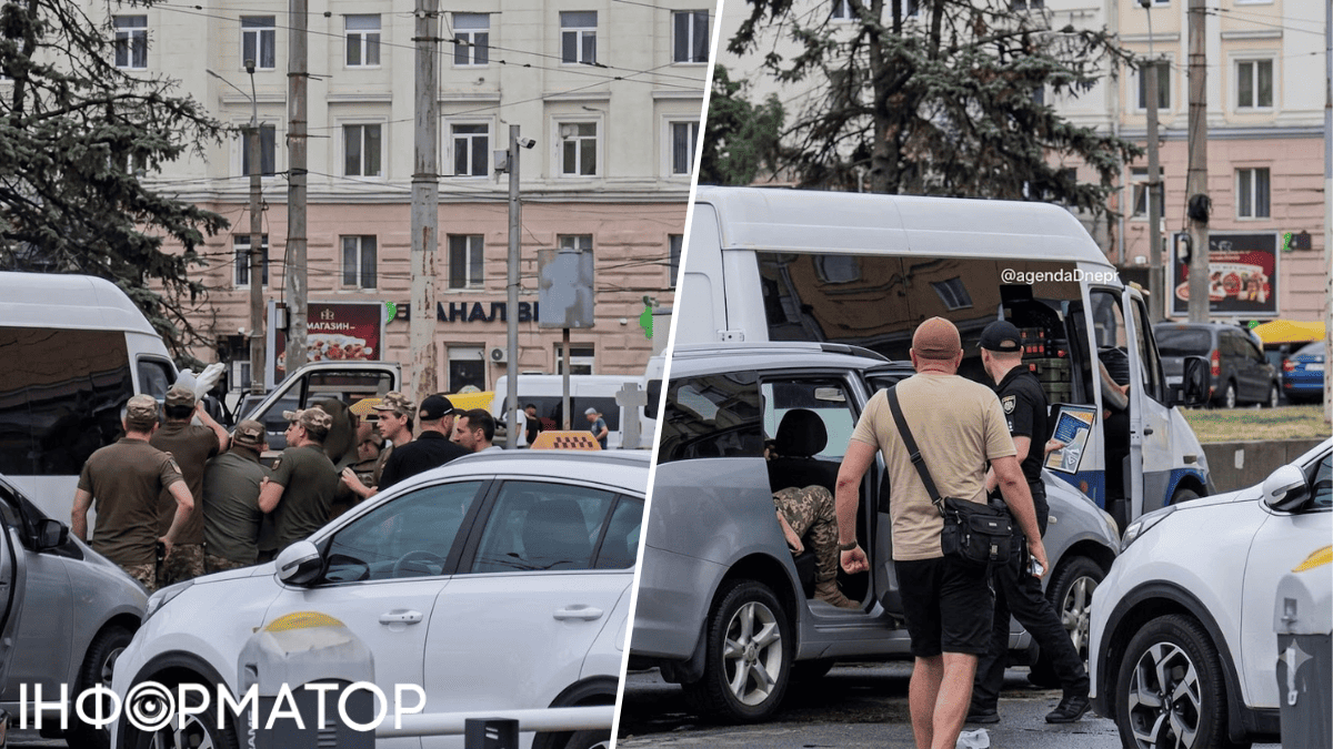 В Днепре попытка силовой мобилизации завершилась дракой – в ТЦК полетели кирпич и стулья