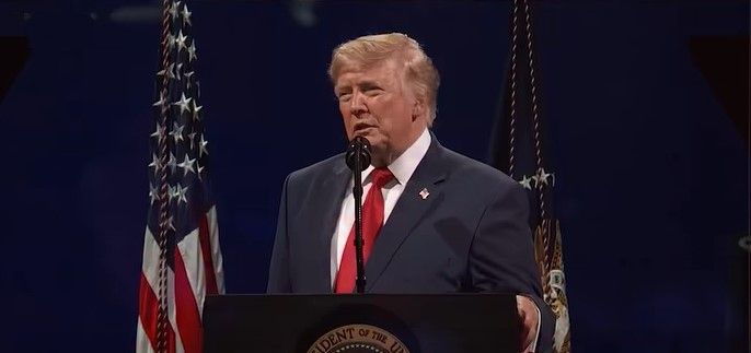 Трамп таки виступив 4 липня Скриншот