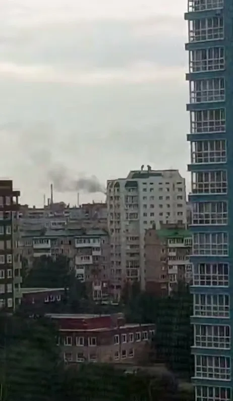 Атака на Омський НПЗ, скриншот з відео Атака на Омський НПЗ, скриншот з відео