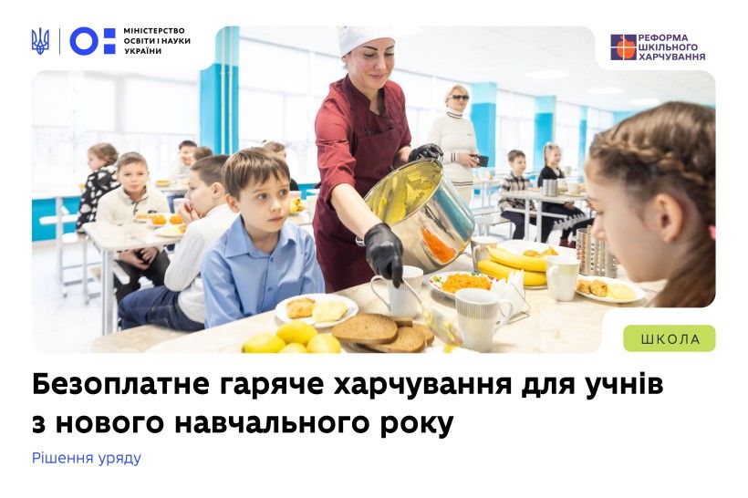 Шкільна їдальня Фото: МОН