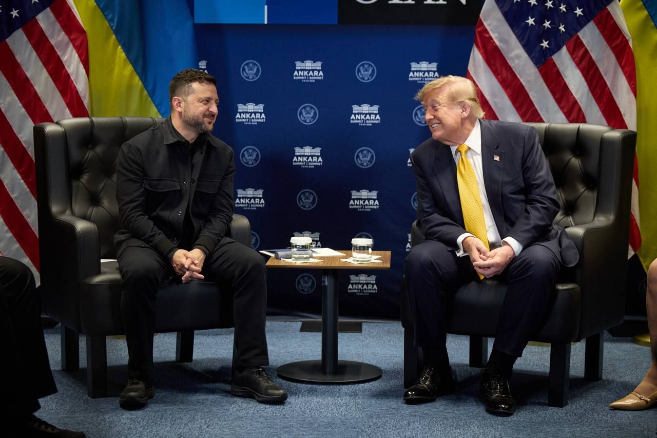 Трамп на встрече с Зеленским