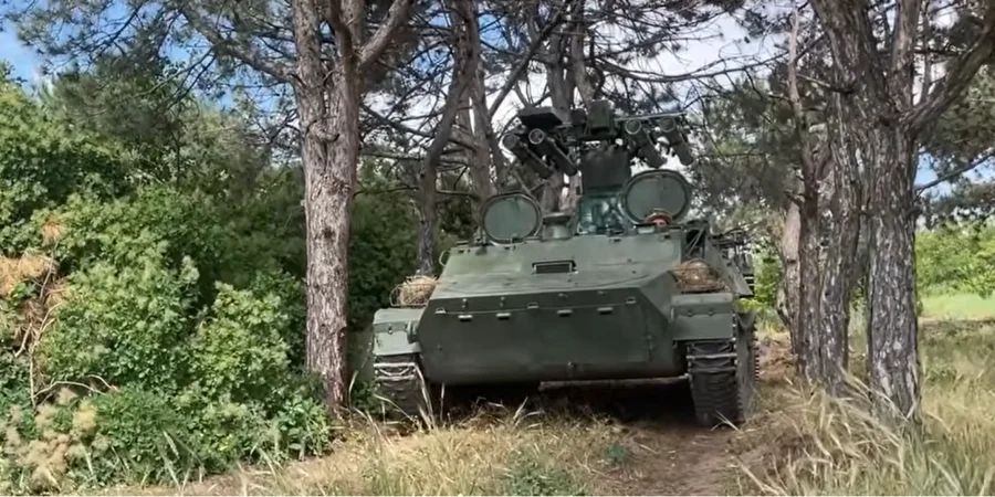 Нова експериментальна ППО Риф, її опанування потребує більше часу, як порівнювати зі стандартними ЗРК. Фото: Суспільне Херсон/Youtube/скриншот