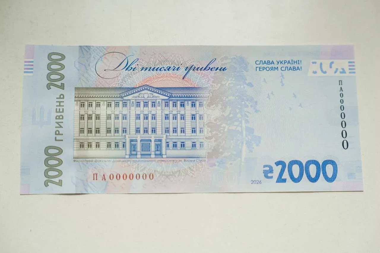 Нова купюра в 2000 гривень