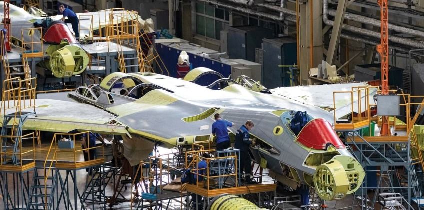 Производство Су-57 на Комсомольском авиационном заводе Производство Су-57 на Комсомольском авиационном заводе